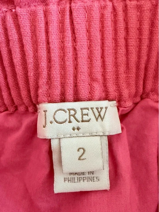 J. Crew Raspberry Pink Ruffled Elastic Waist Mini Skirt - Picture 7 of 7